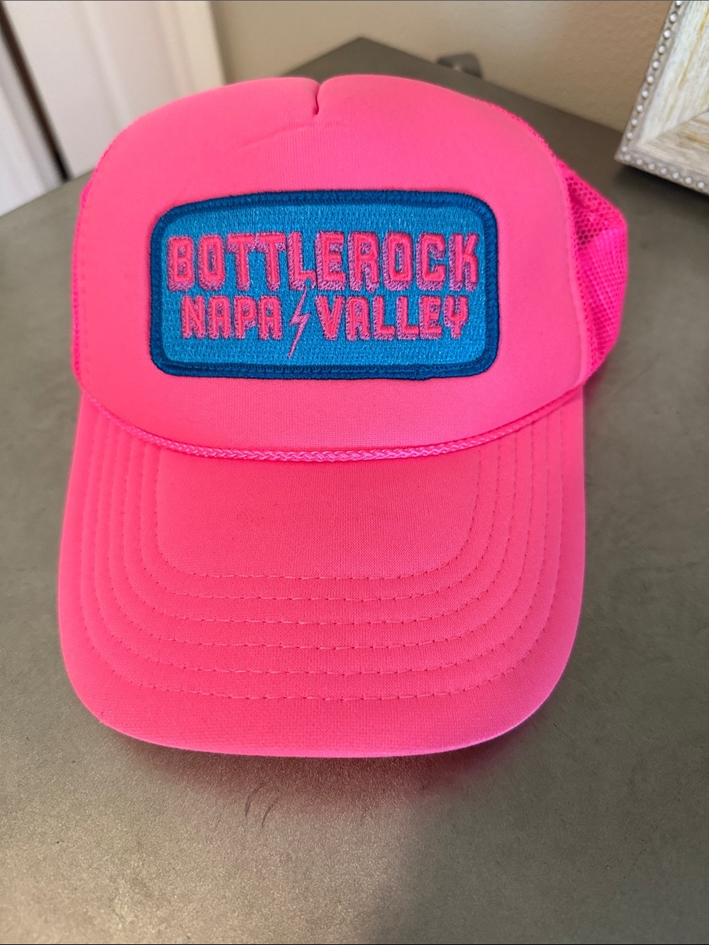 Bottlerock Neon Pink Trucker Hat